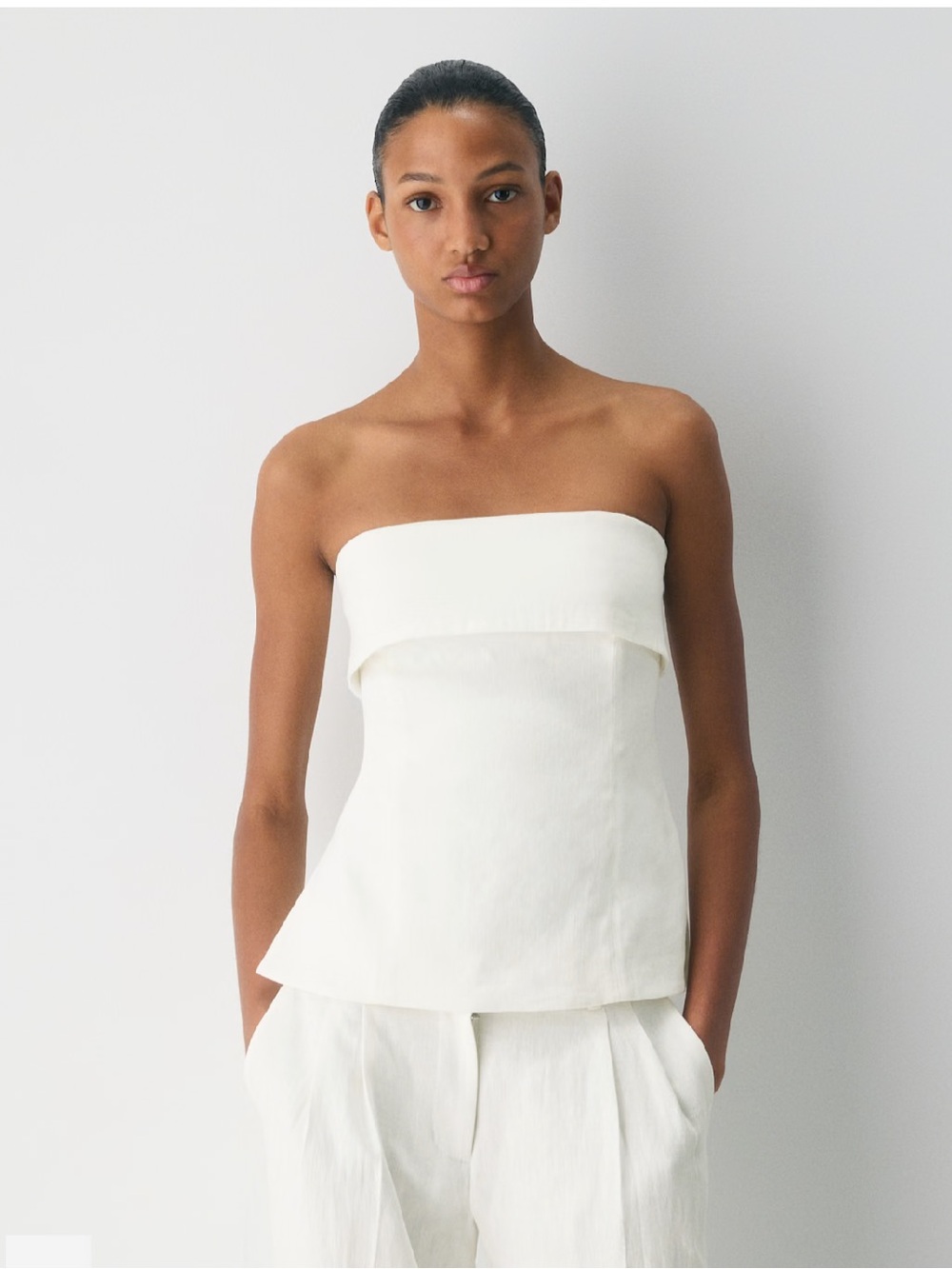 NWT! Aritzia Element Linen Tube Top